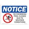 Signmission OSHA Notice Sign, 18" Height, Rigid Plastic, No Swimming Pool Closed Due Sign With Symbol, Landscape OS-NS-P-1824-L-14879 - alternate 1
